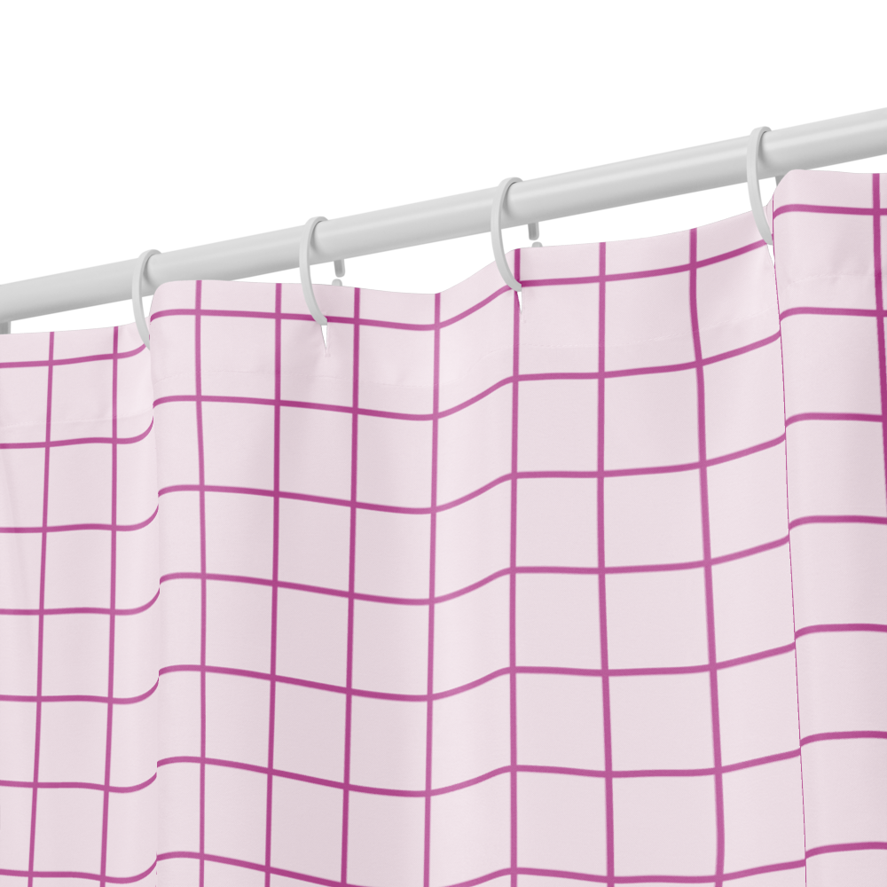 Shower Curtain - 3in Square Tiles